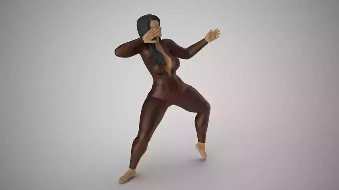 Girl Choreography Works 3D print model