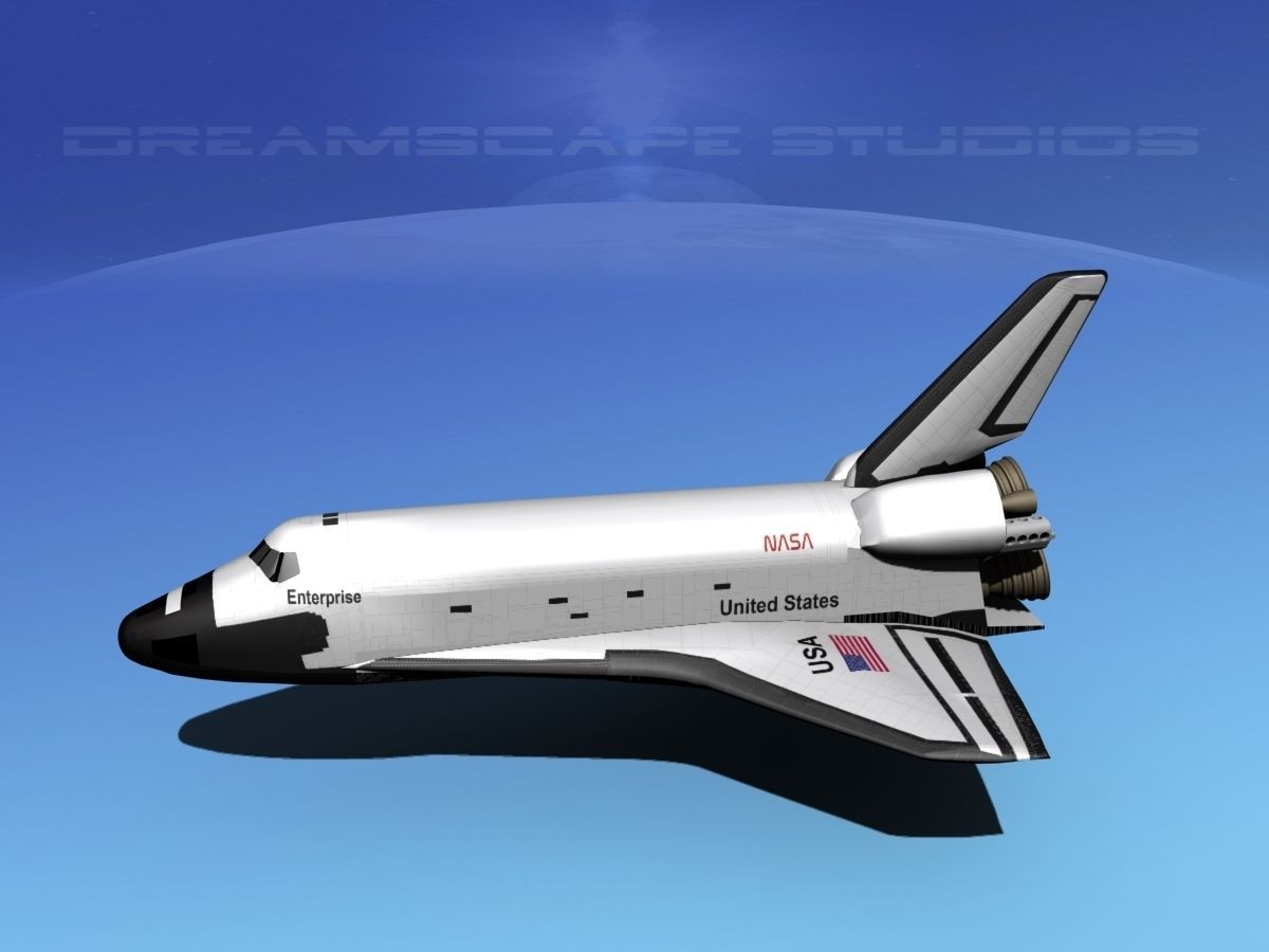 Space Shuttle Enterprise Basic LP 1-1  3D model_9