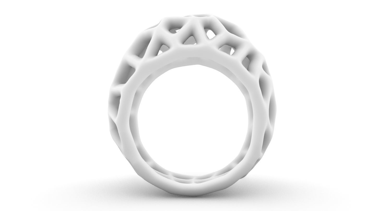 biogrid ring - balltop 3D print model_3