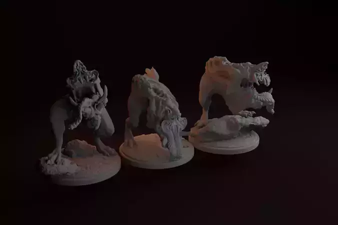 Squig creature for 3d printing