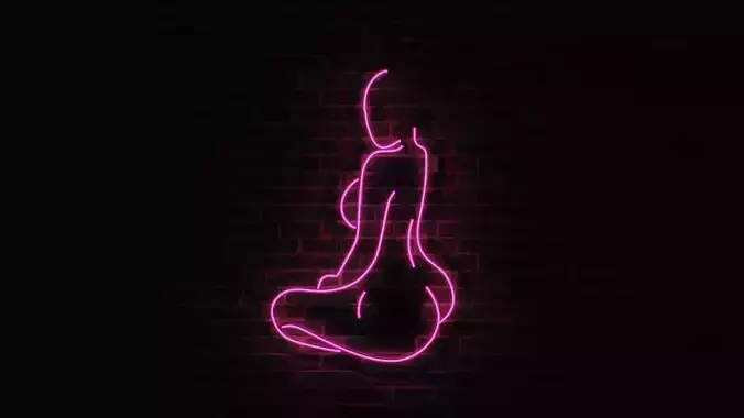 Neon 3D Model 11 - Body Shape 1 3D model