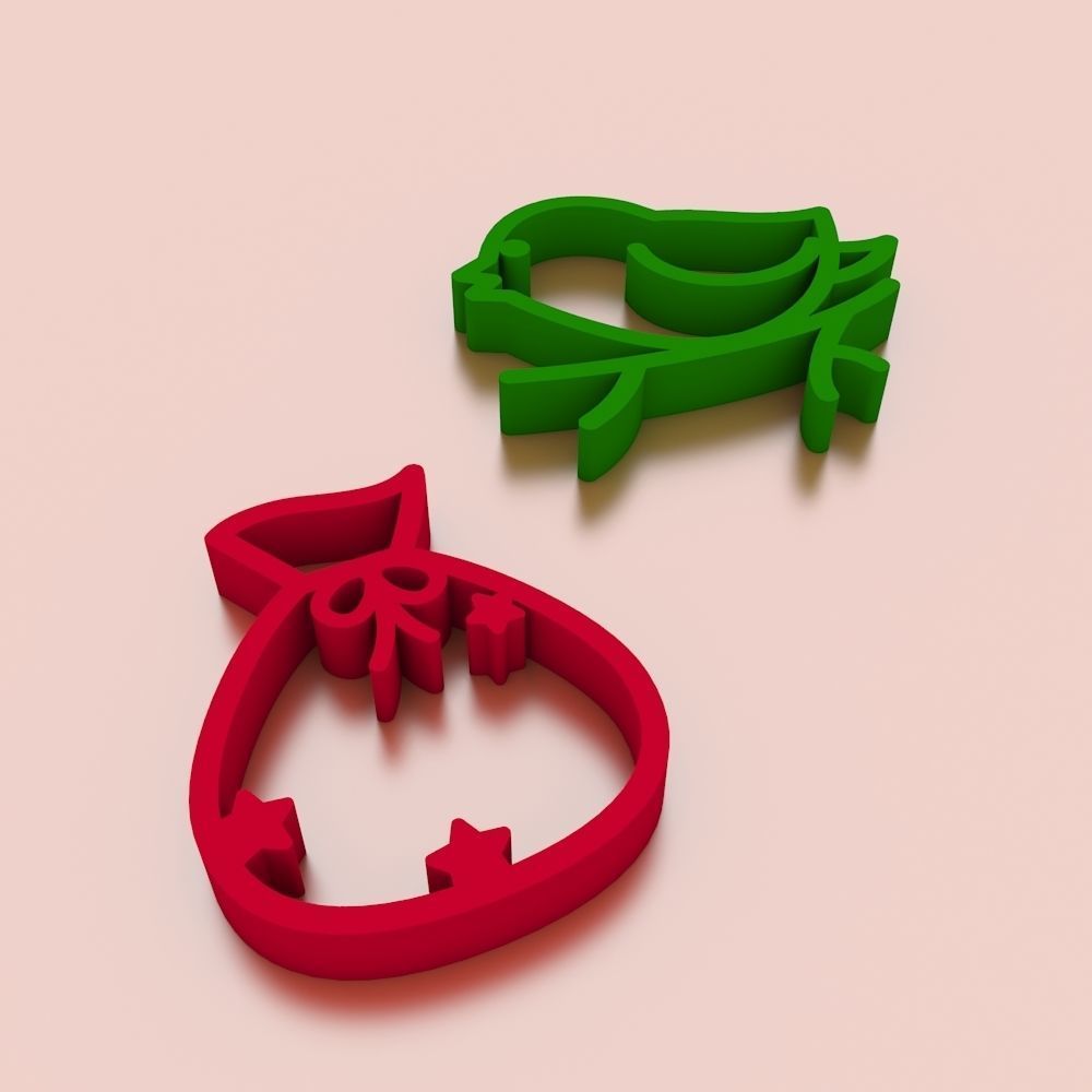Christmas Cookie Cutter and Accessories 3D print model_1