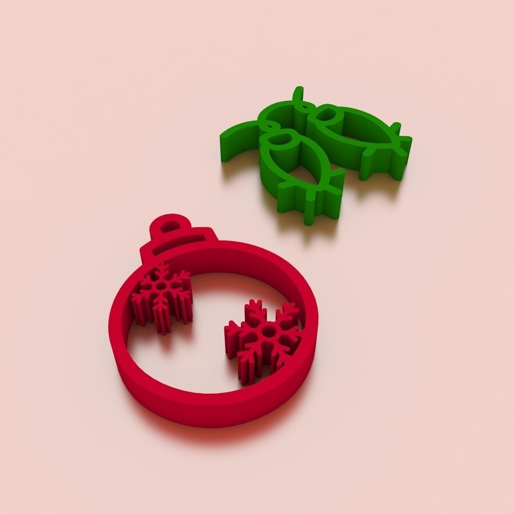 Christmas Cookie Cutter and Accessories 3D print model_1