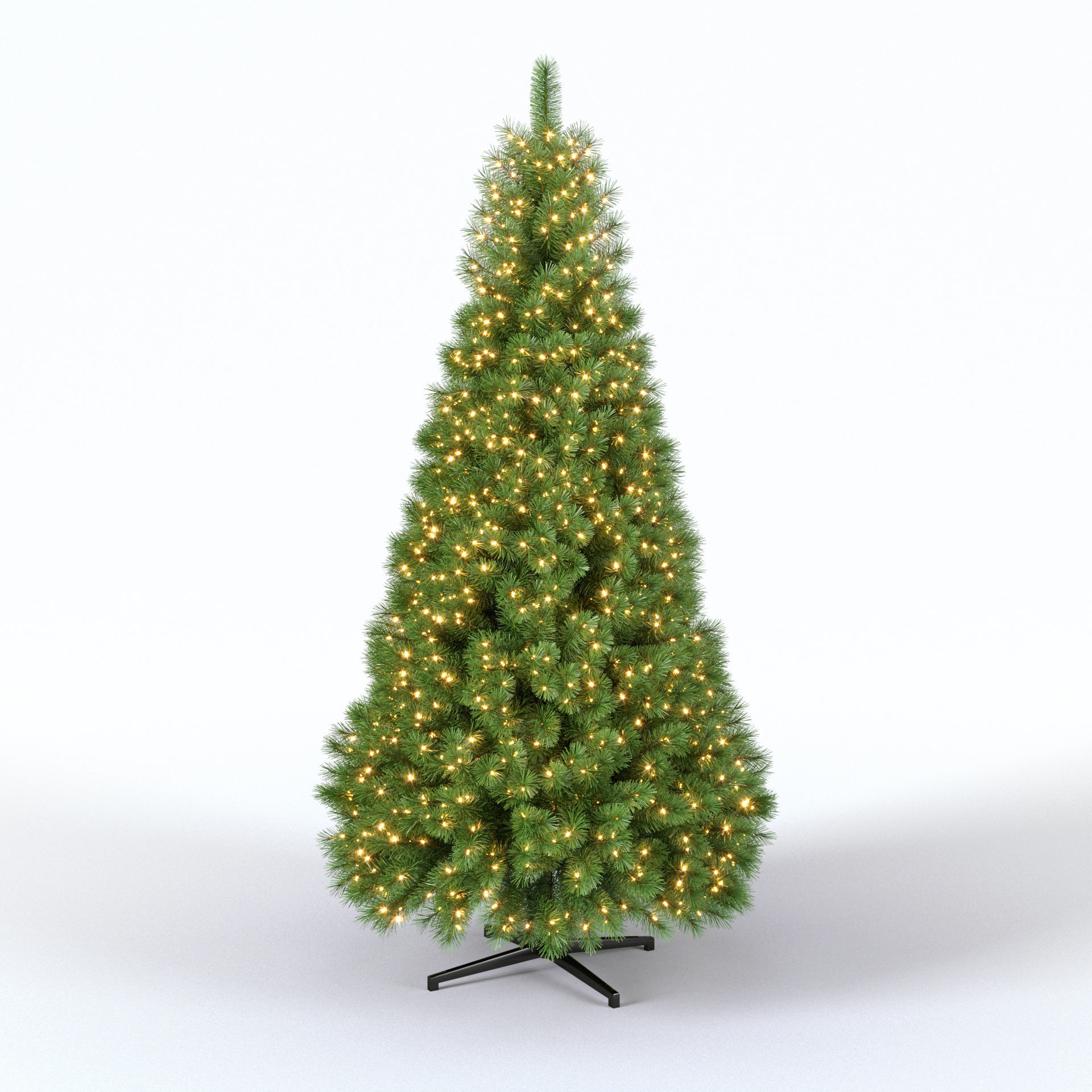 Christmas Tree 9 feet With Lights 3D model_2