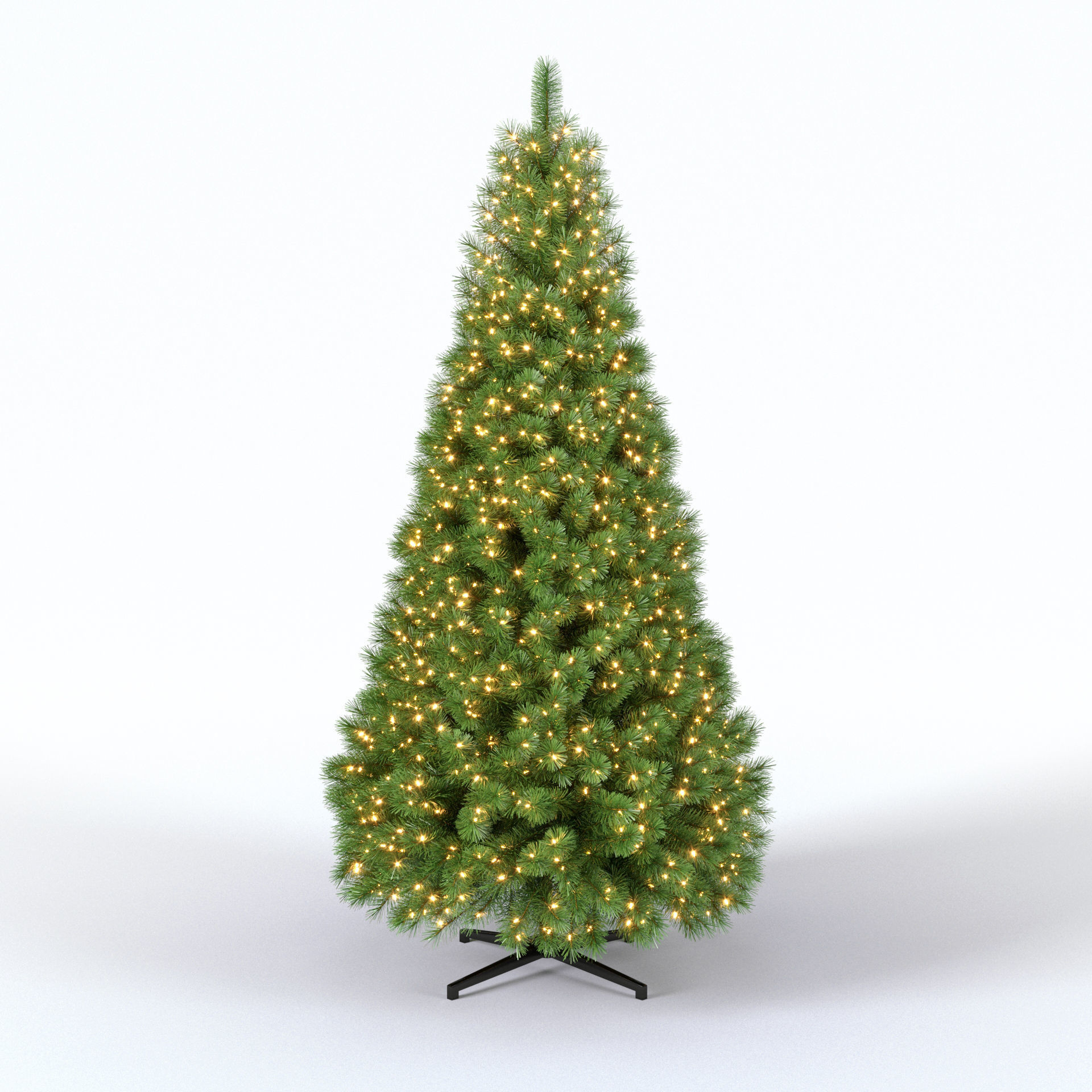Christmas Tree 9 feet With Lights 3D model_3
