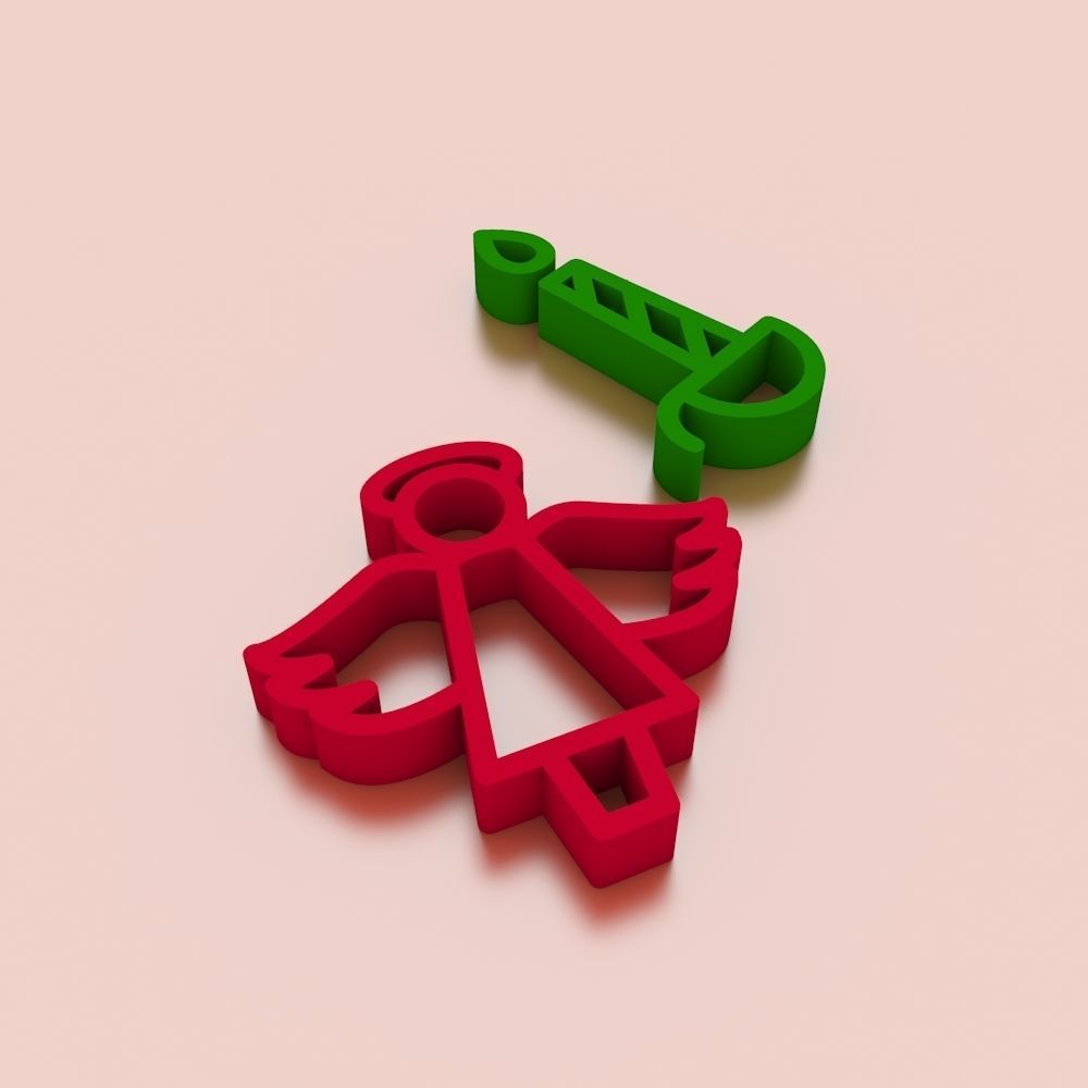 Christmas Cookie Cutter and Accessories 3D print model_1