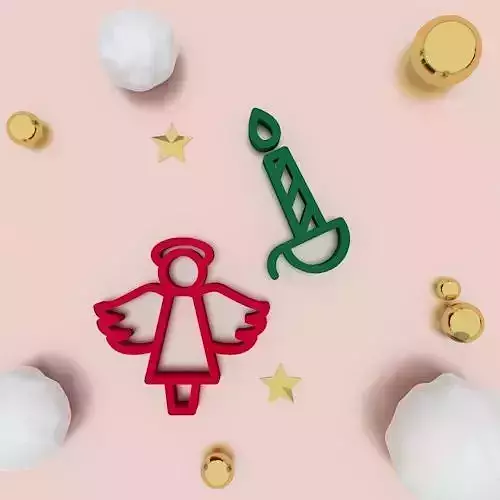 Christmas Cookie Cutter and Accessories 3D print model