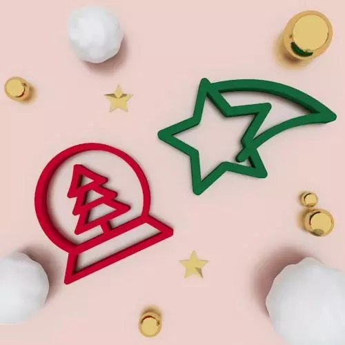 Christmas Cookie Cutter and Accessories 3D print model_0