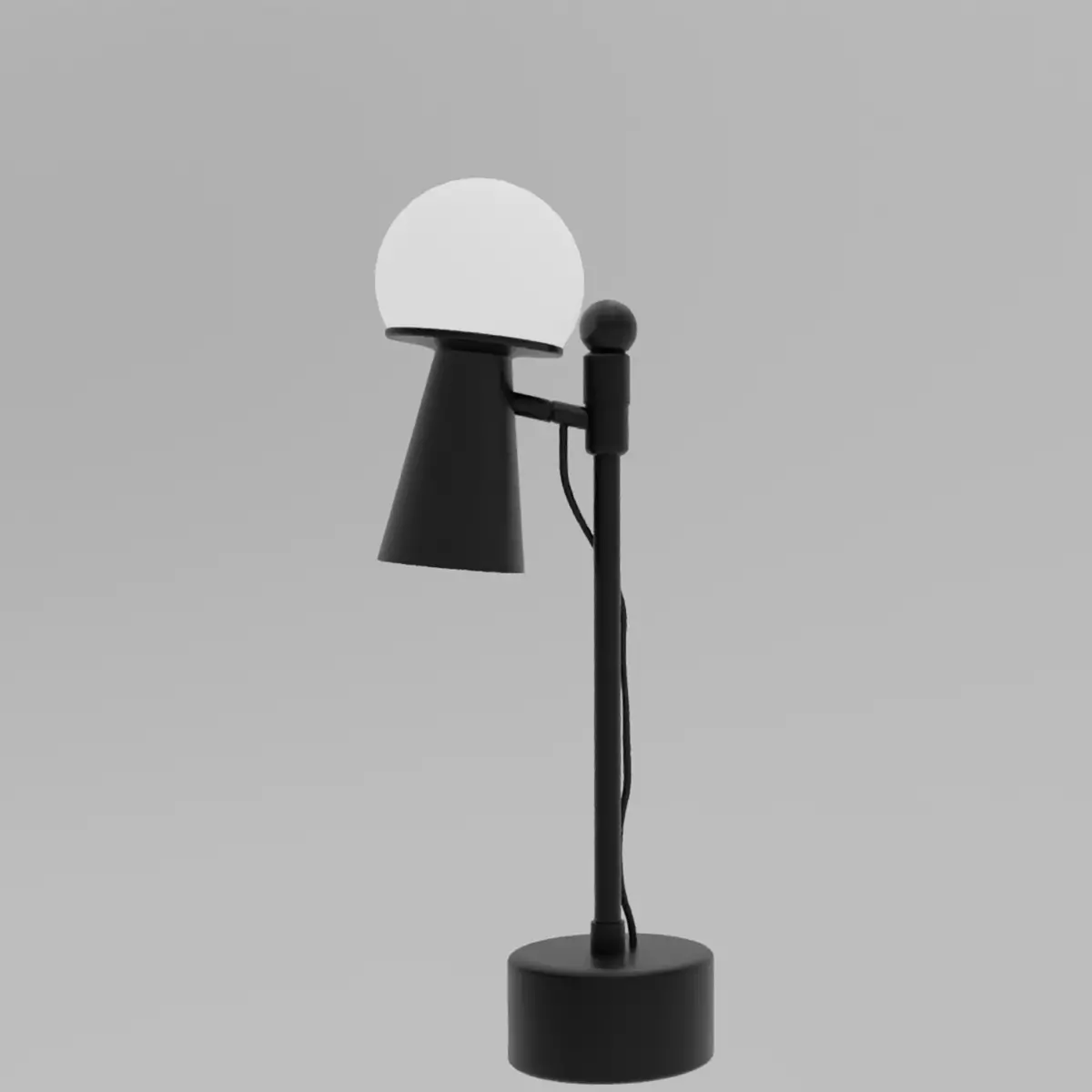  Adjustable Table Lamp Black 3D model_0