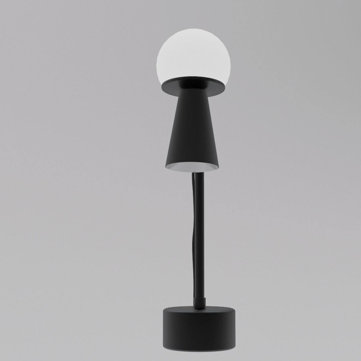  Adjustable Table Lamp Black 3D model_1