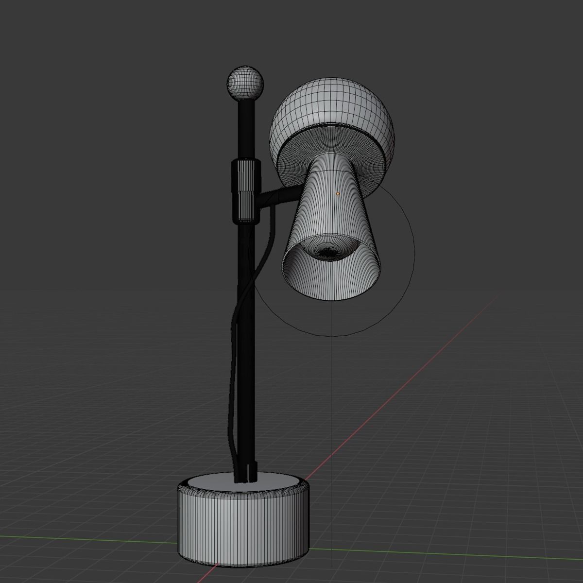  Adjustable Table Lamp Black 3D model_10