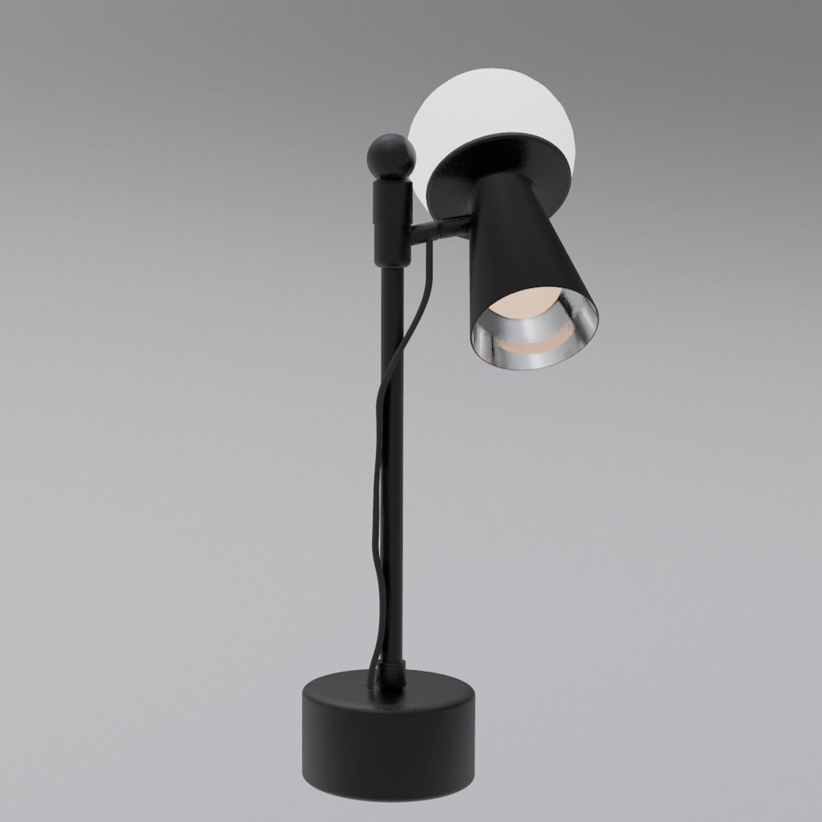  Adjustable Table Lamp Black 3D model_3