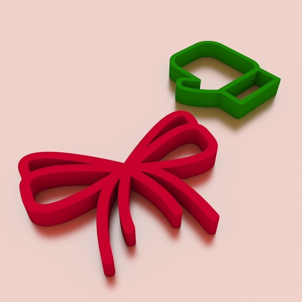 Christmas Cookie Cutter and Accessories 3D print model_1