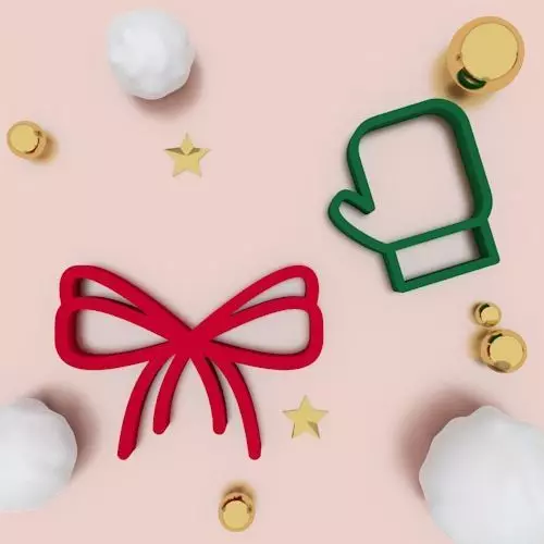 Christmas Cookie Cutter and Accessories 3D print model_0