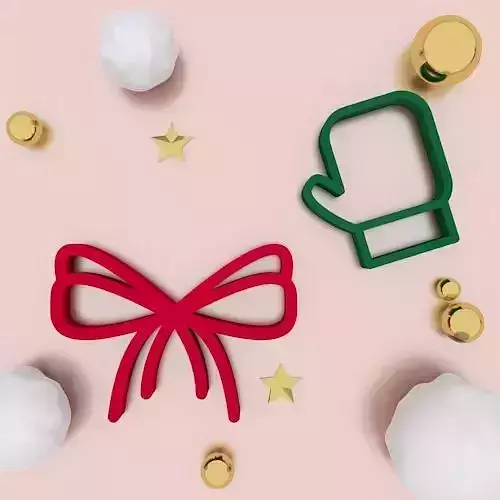 Christmas Cookie Cutter and Accessories 3D print model