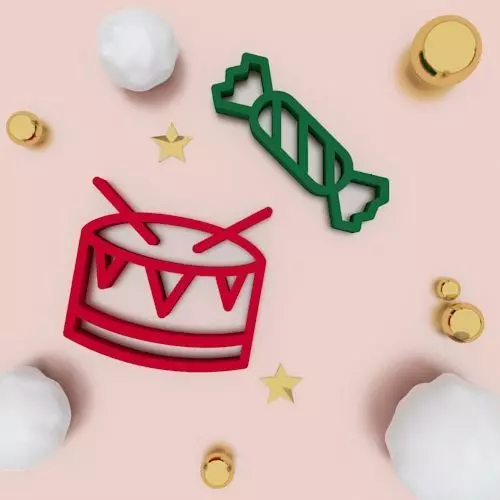 Christmas Cookie Cutter and Accessories 3D print model_0