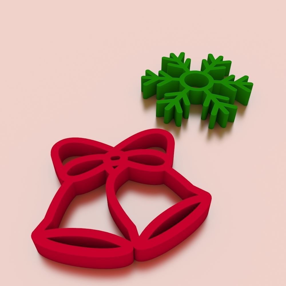 Christmas Cookie Cutter and Accessories 3D print model_1
