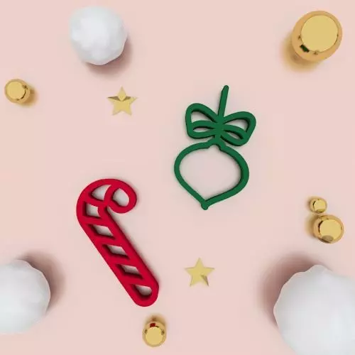 Christmas Cookie Cutter and Accessories 3D print model_0