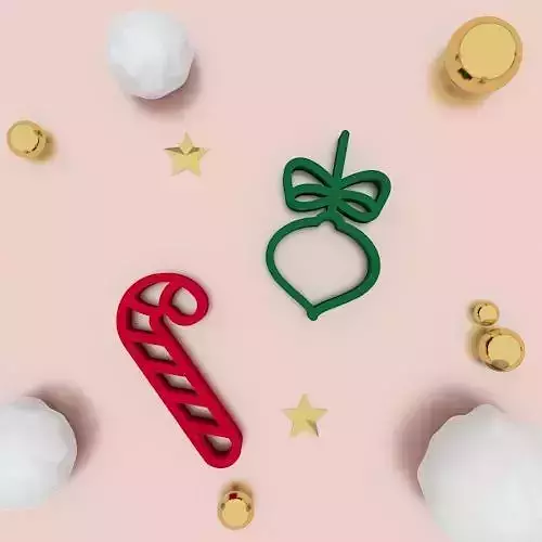 Christmas Cookie Cutter and Accessories 3D print model