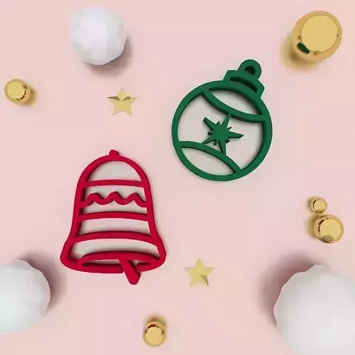 Christmas Cookie Cutter and Accessories 3D print model