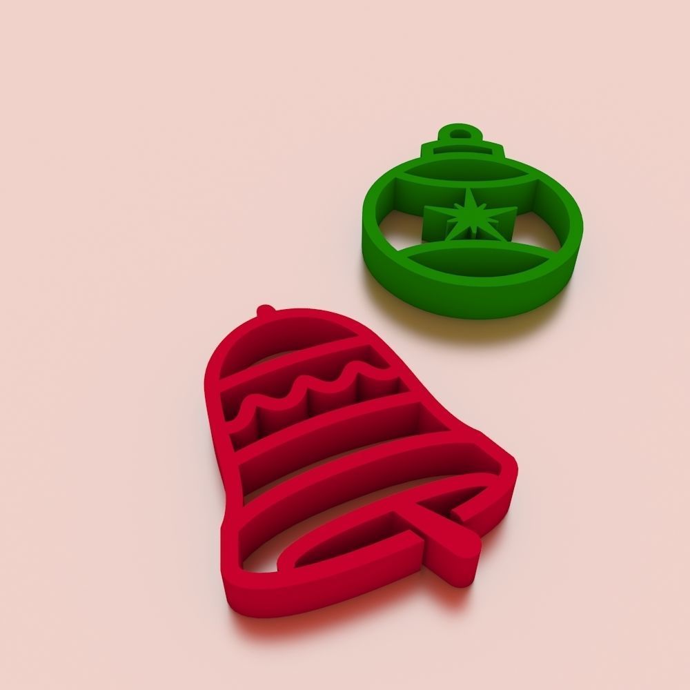 Christmas Cookie Cutter and Accessories 3D print model_1