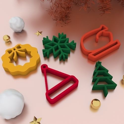 Christmas Cookie Cutter and Accessories 3D print model_1