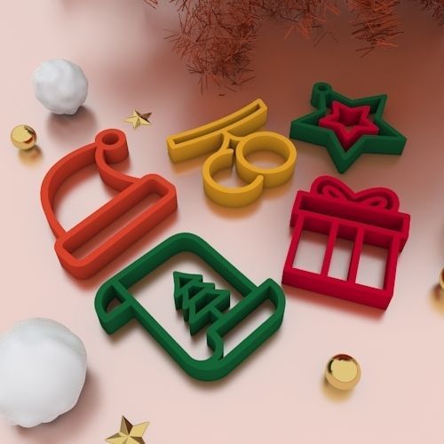 Christmas Cookie Cutter and Accessories 3D print model_1