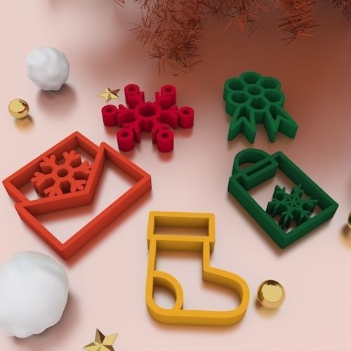 Christmas Cookie Cutter and Accessories 3D print model_1