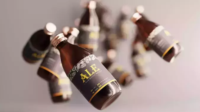 Beer Bottle with Screw Cap