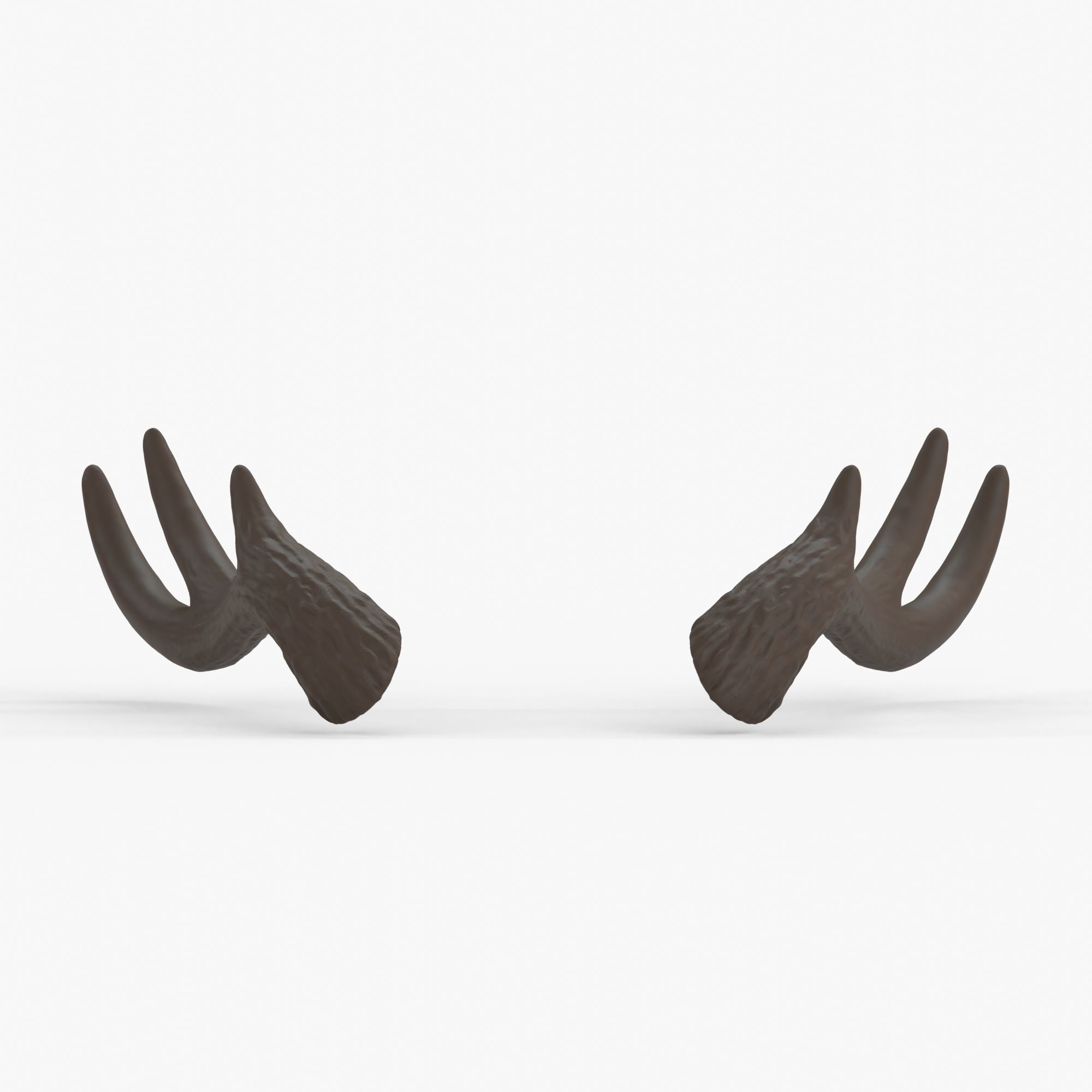 Large Wavy Antlers - Kiki 3D print model_4