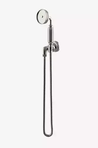 Handshower shower head with chrome handle
