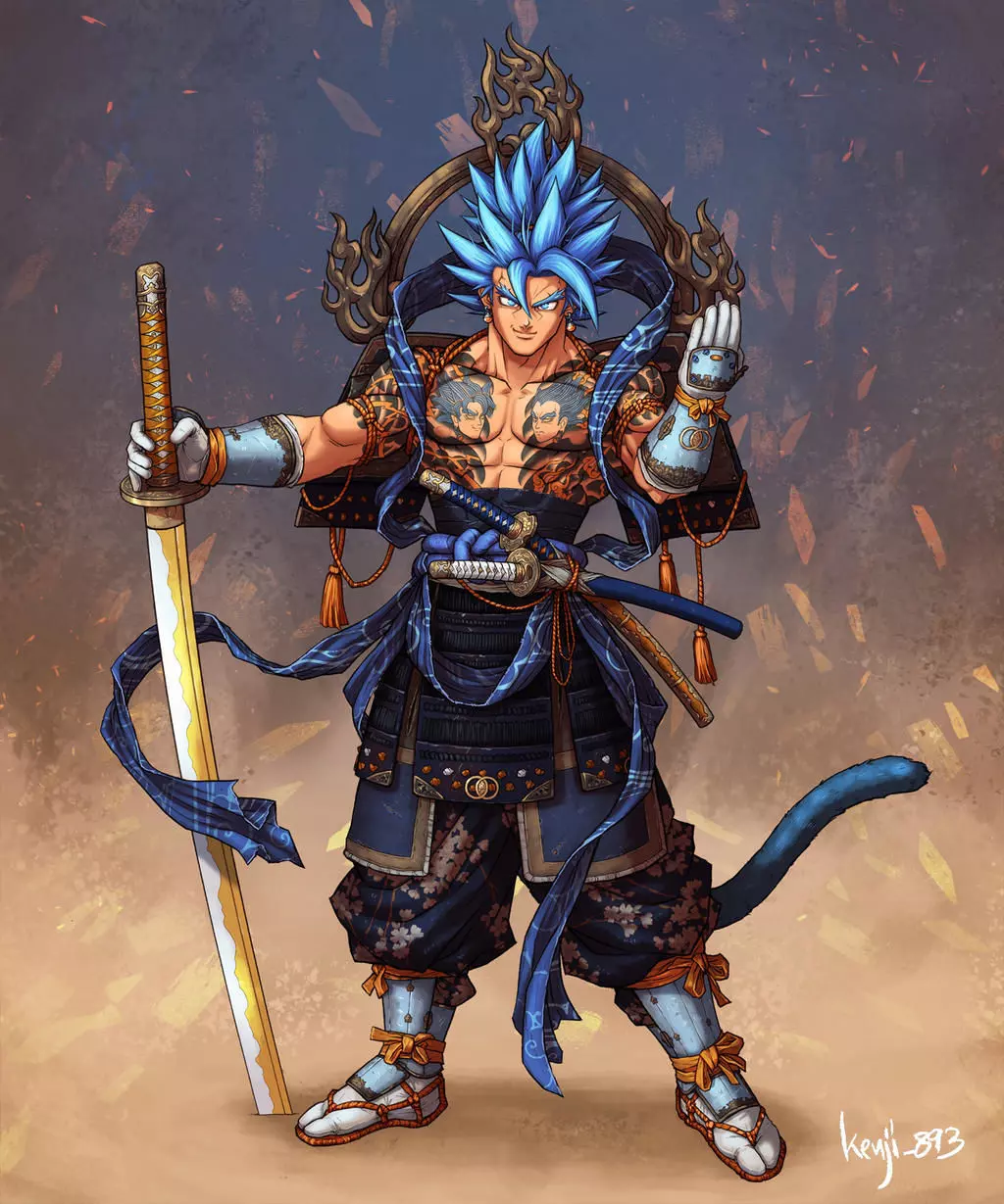 Vegeto Samurai 3D print model
