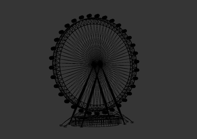ferris wheel 3D model_2
