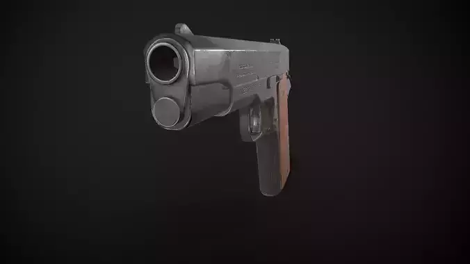 Colt 911 Low-poly 3D model