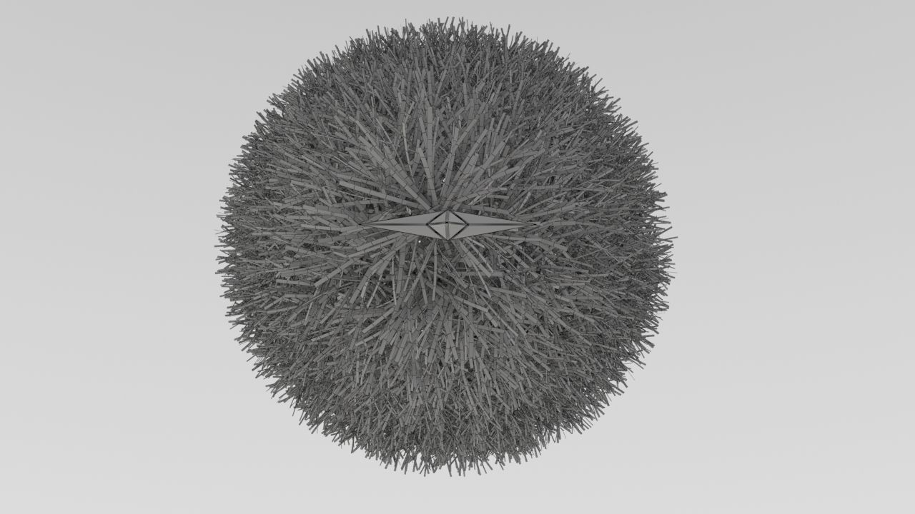 Tinsel Christmas Tree 3D model_5