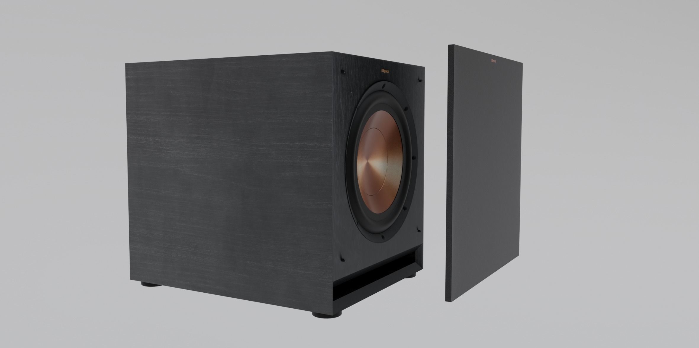 Speakers Klipsch Reference Selenium Low-poly 3D model_9