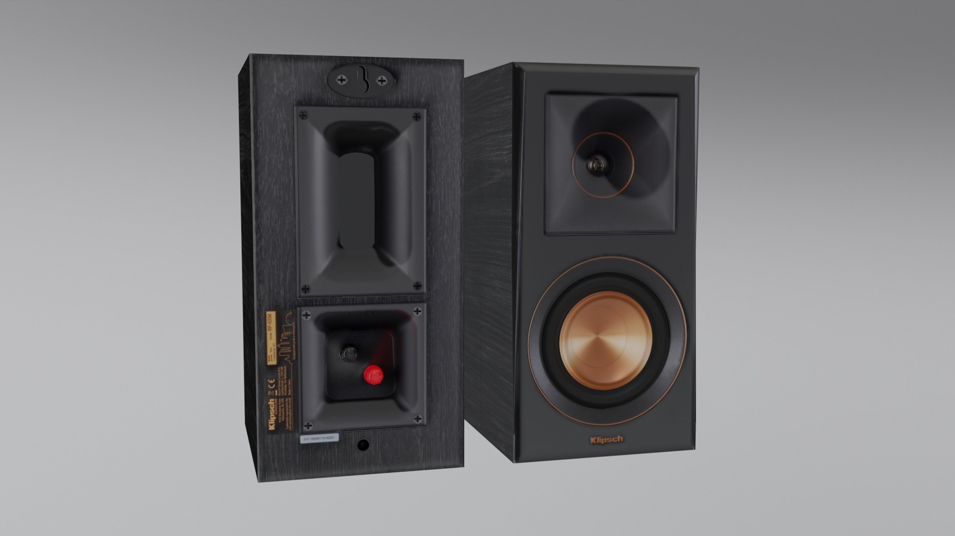 Speakers Klipsch Reference Selenium Low-poly 3D model_6
