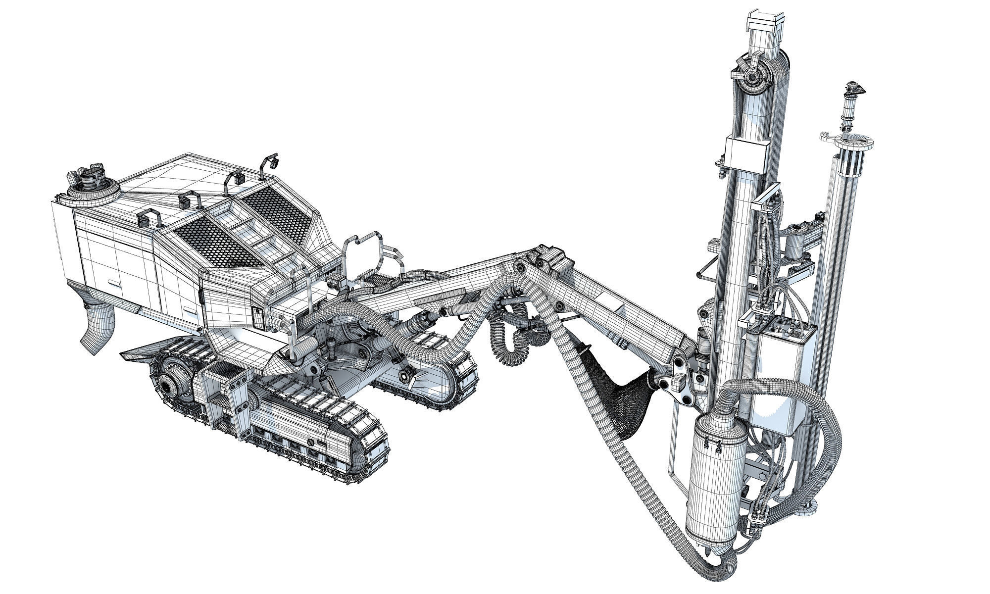 Surface Drilling Rig 3D model_19