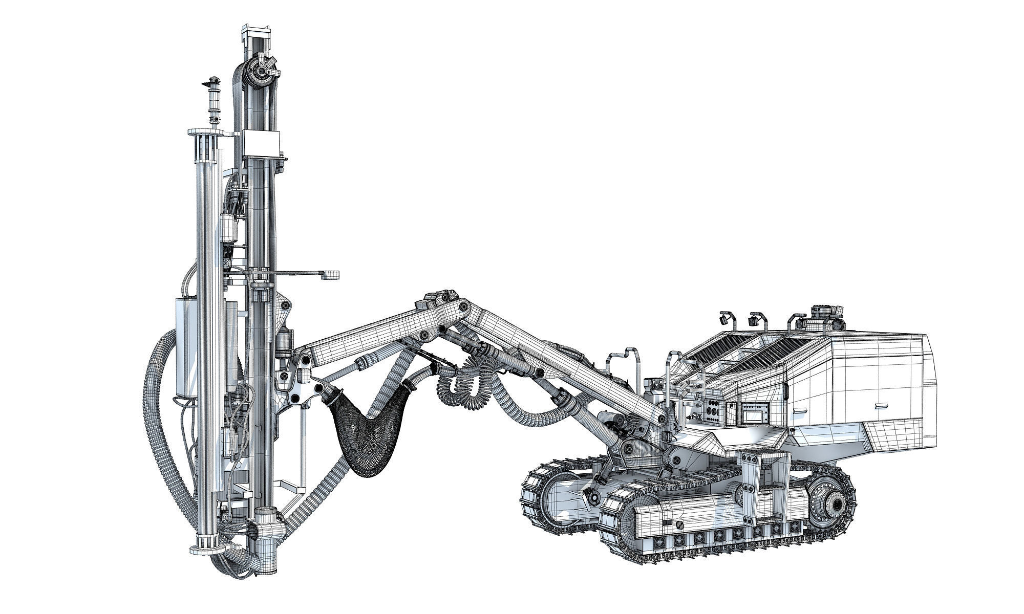 Surface Drilling Rig 3D model_16