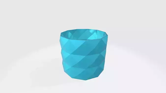 Diamond cut pen holder 3D print model