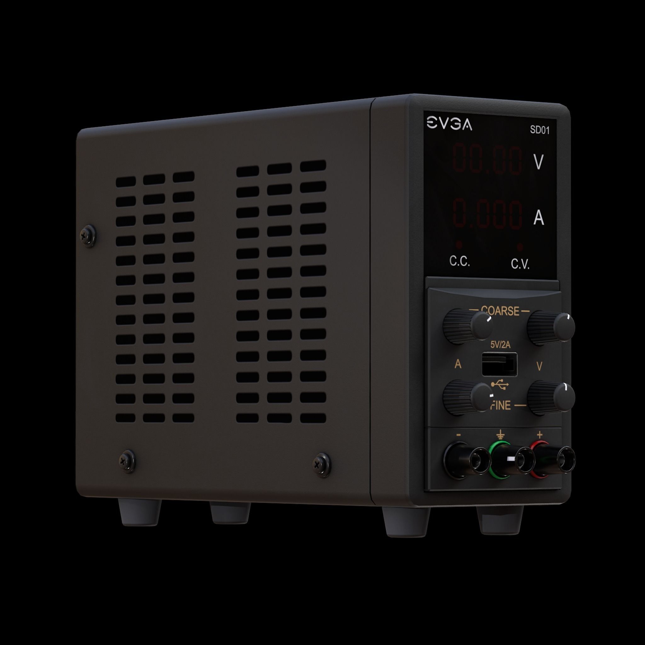 Power Supply Low-poly 3D model_5