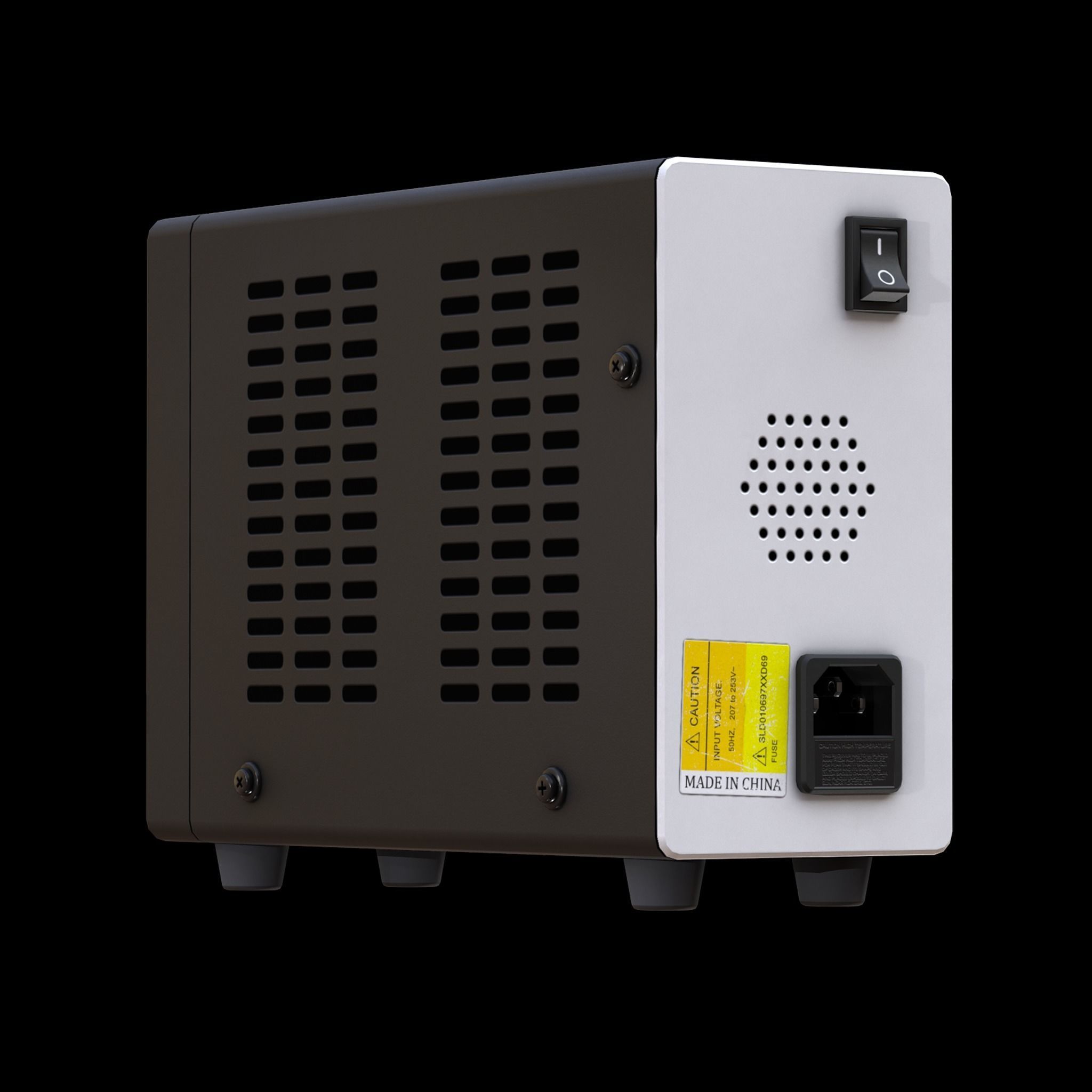 Power Supply Low-poly 3D model_6