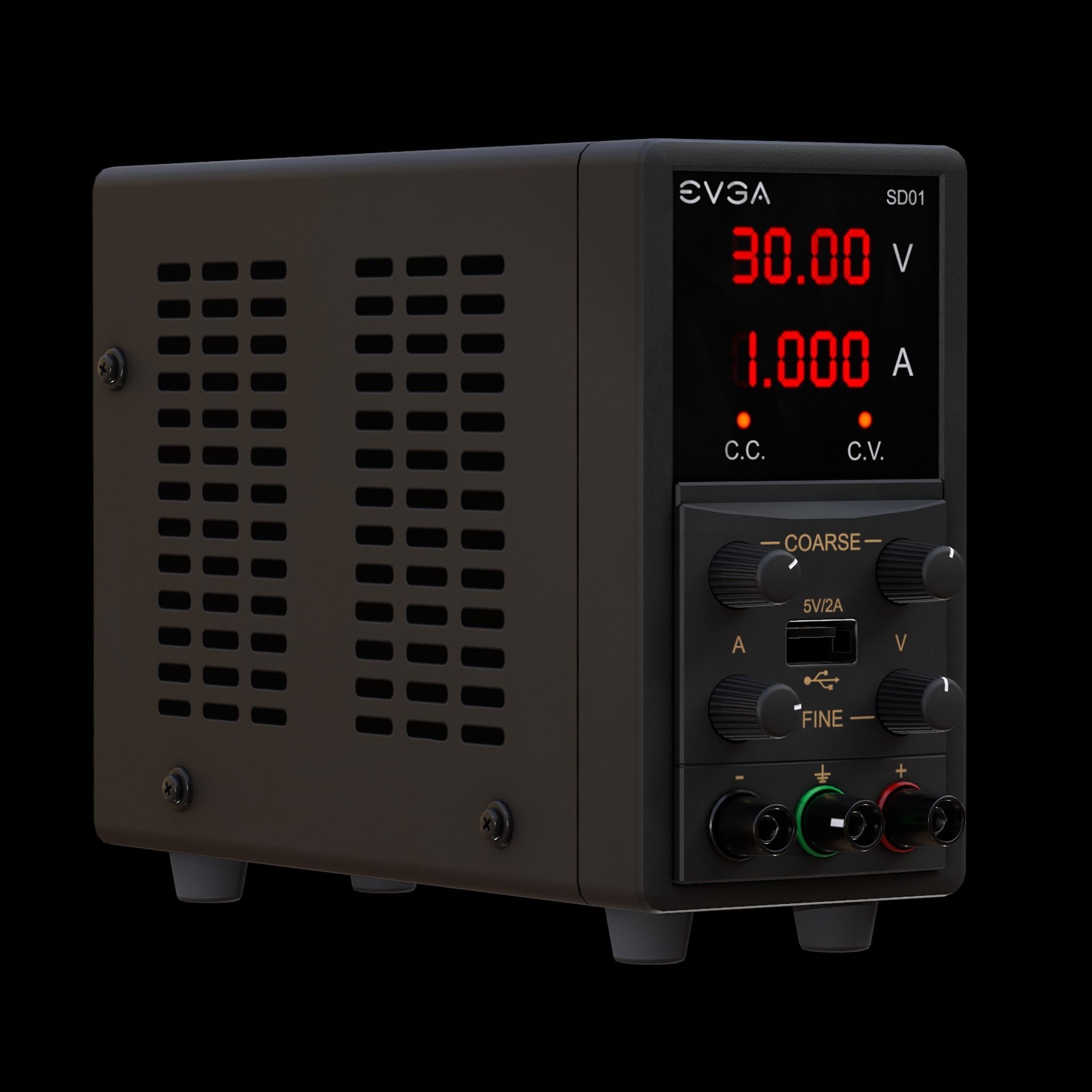 Power Supply Low-poly 3D model_7