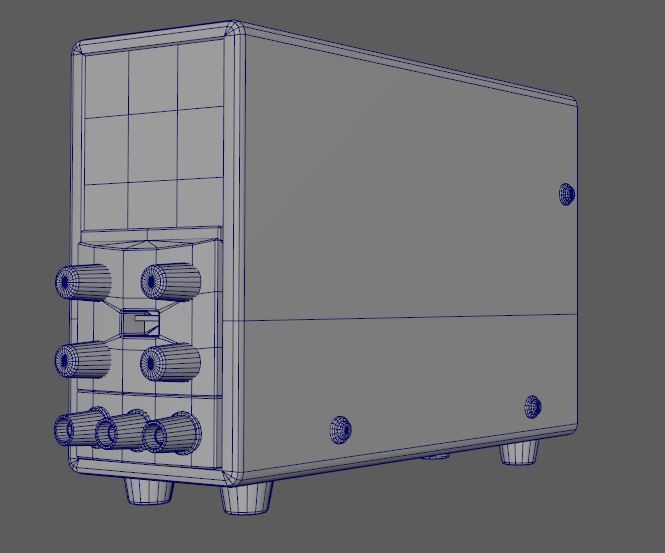Power Supply Low-poly 3D model_8