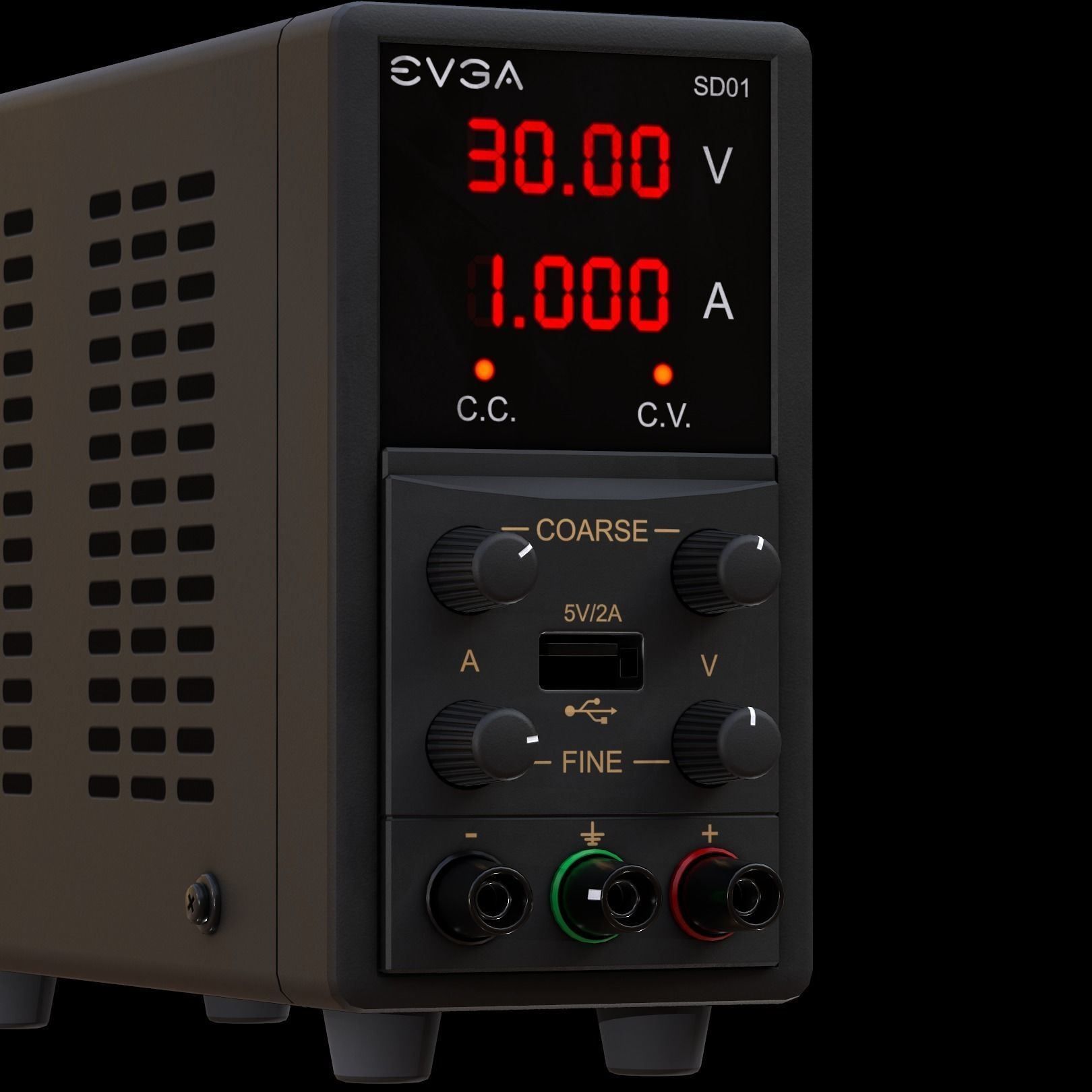 Power Supply Low-poly 3D model_3