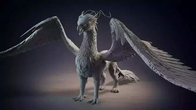 Grifon dragon with wings