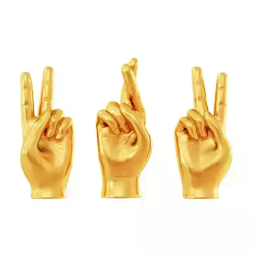 Sculpture Hands Sign 3 3D model