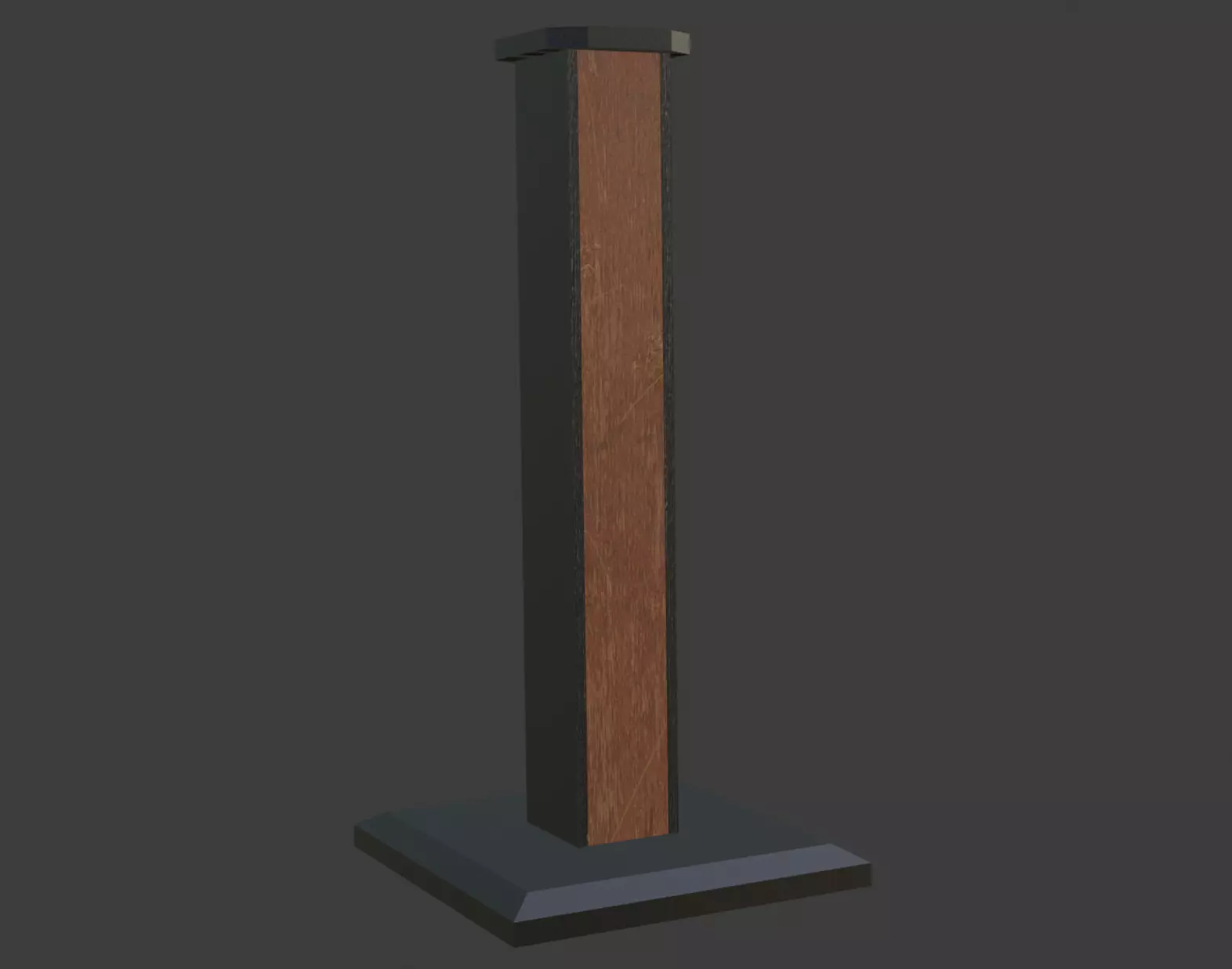  Pedestal for Speakers Bookshelf  Low-poly 3D model_0