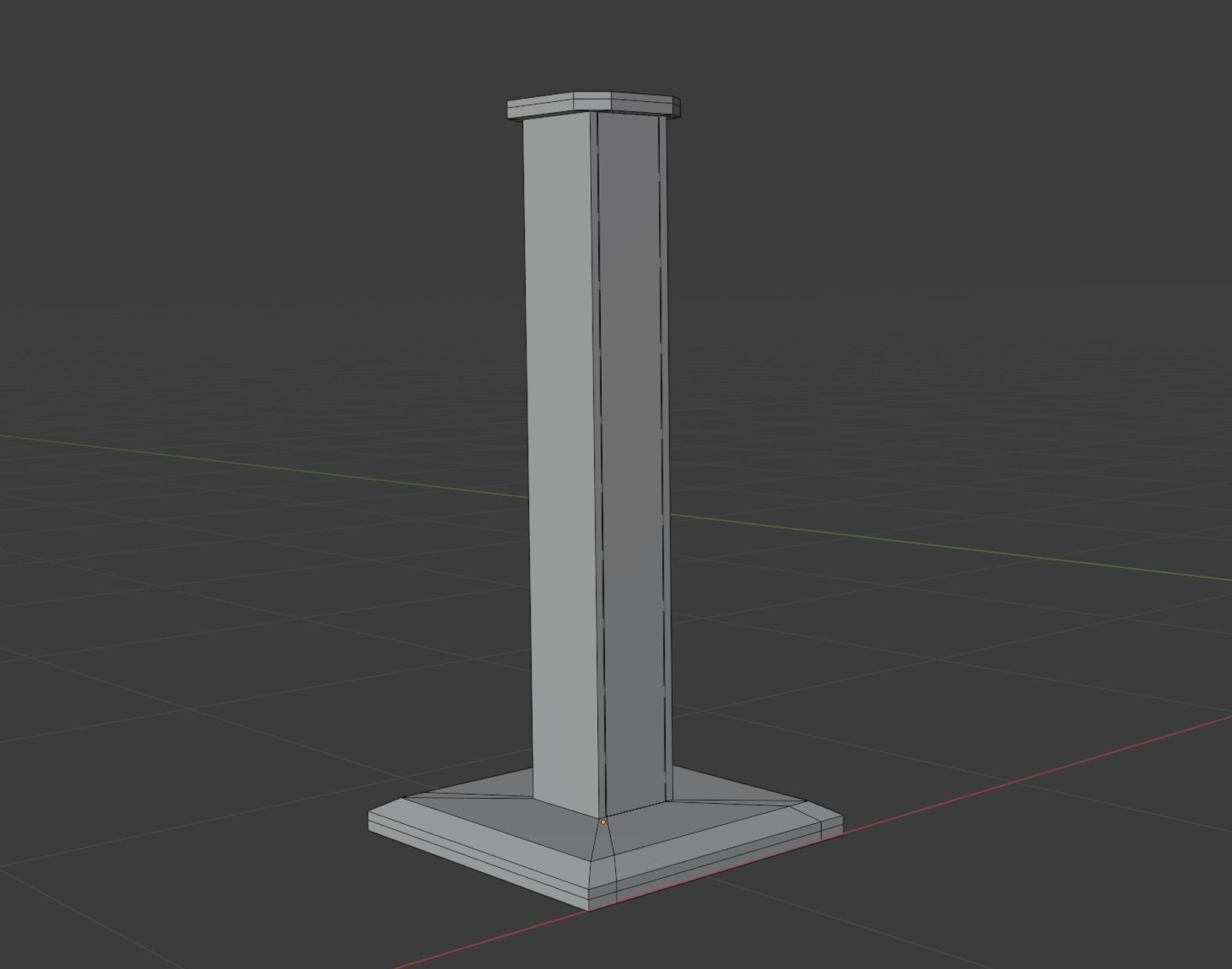  Pedestal for Speakers Bookshelf  Low-poly 3D model_1