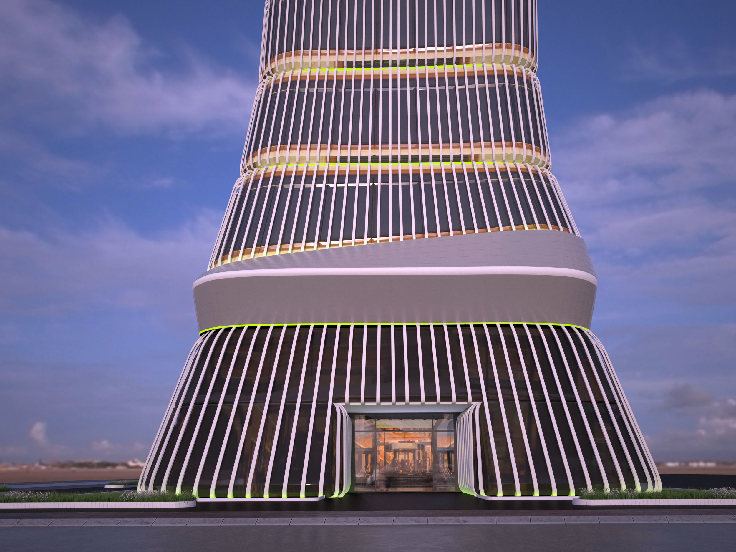 The conceptual Buidling Design 3D model_3